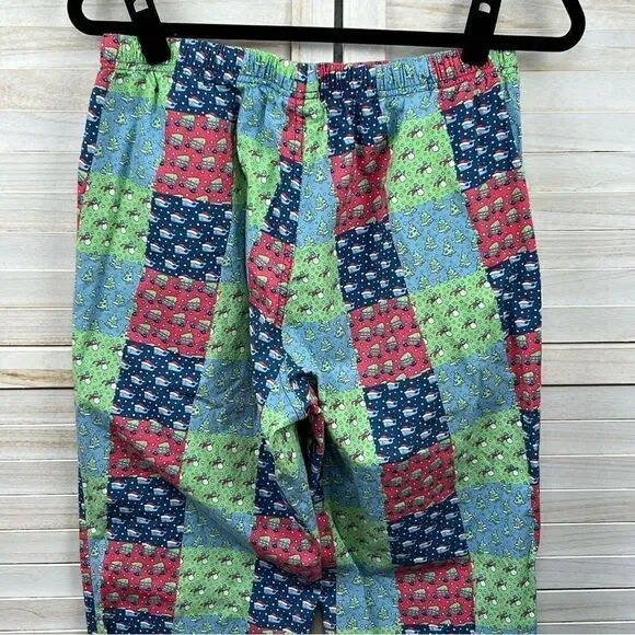Vineyard Vines Sleepwear Patchwork Christmas Pajama PJ Pants Small - Picture 7 of 9
